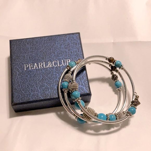 Pearl and Club wrap bracelet, NEW - Picture 1 of 1